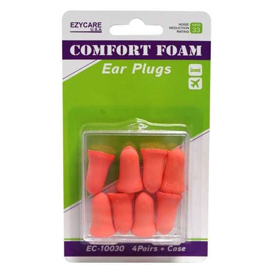 Ezy Care Comfort Foam Ear Plugs Noise Reduction 33 Decibels