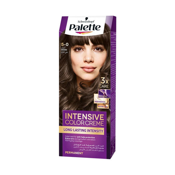 Palette Intensive Color Creme Hair Color Permanent Formula Light Brown 5-0