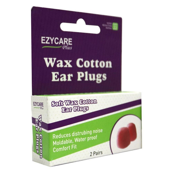 Ezy Care Soft Wax Cotton Ear Plugs