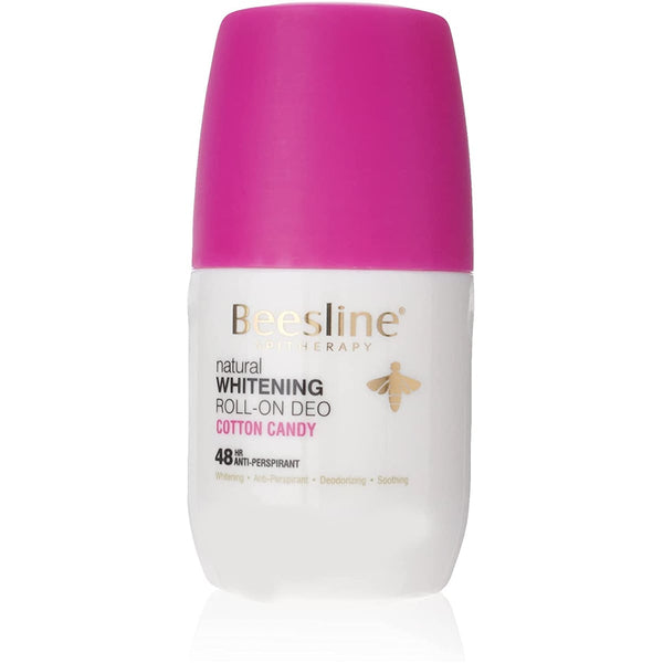 Beesline Roll-On Deodorant Moisturizing Brightening Care Cotton Candy 50 ml