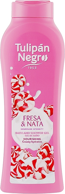 Tulipan Strawberry & Cream Bath and Shower Gel Creamy Fruity Cleanse