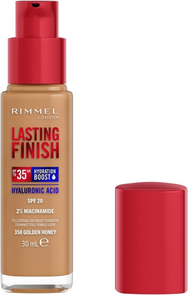 Rimmel Lasting Finish Foundation Natural Finish Full Coverage Golden Honey 350