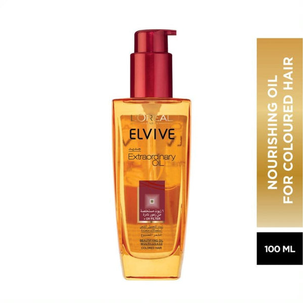 L'Oreal Paris Elvive Extraordinary Oil Leave-In Treatment for Colored Hair, Flower Oils, 100 ml