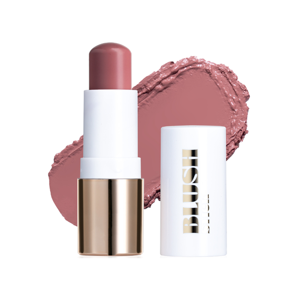 Bogenia Natural Glow Blush Stick Creamy Blendable Finish Shade 002