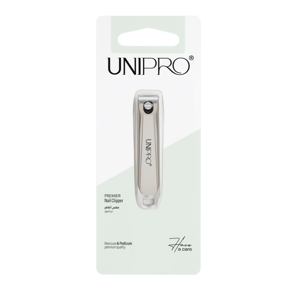 Unipro Premium Nail Clipper with File Stainless Steel Fingernail & Toenail 1 Pc