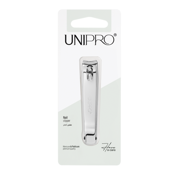 Unipro Nail Clipper Stainless Steel With Metal File, 1 Piece