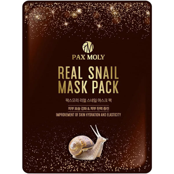 PAX MOLY Real Snail Sheet Face Mask with Snail Extract