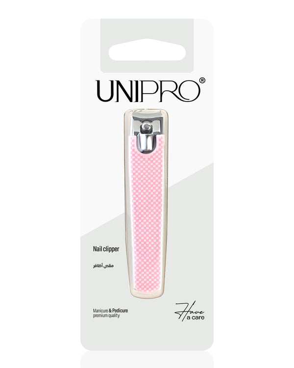 Unipro Nail Clipper with Rubber Handle, Stainless Steel Blades, 8 cm, 1 Piece