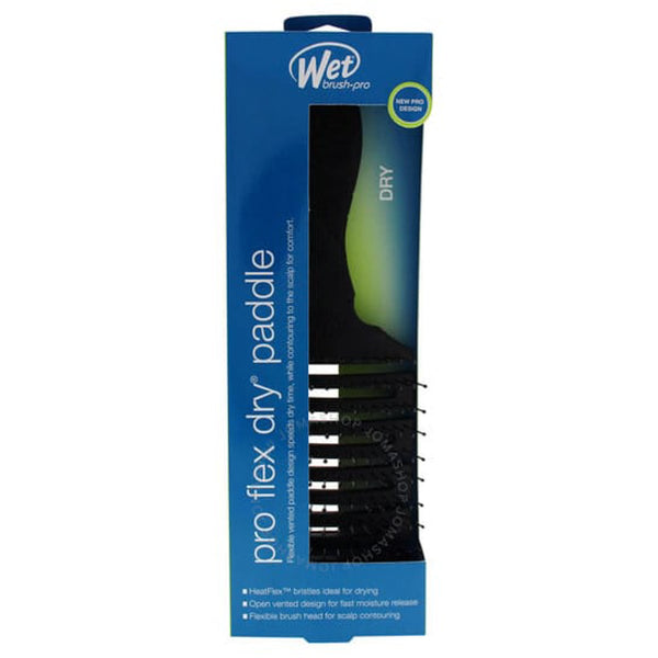 Wet Brush Pro Flex Dry Paddle Hair Brush, Black, HeatFlex Vented Detangling Brush