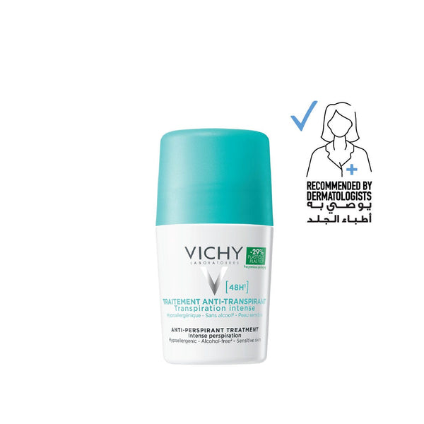 Vichy Intensive Roll-On Deodorant Clinical Strength Sweat Protection 48-Hour 50 ml