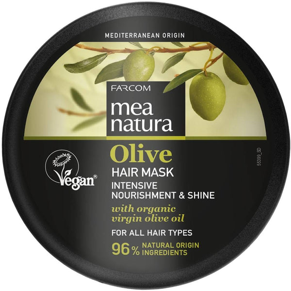 Mea Natura Olive Hair Mask for All Hair Types, Intensive Nourishment, 250 ml