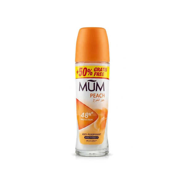 MUM Peach Scent Roll-On Deodorant Fresh Daily Protection 75ml