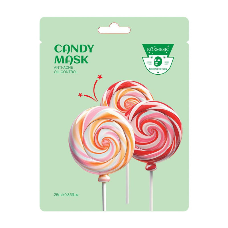 KORMESIC Candy Oil Control Sheet Mask for Oily Skin, 25ml, Pack of 3