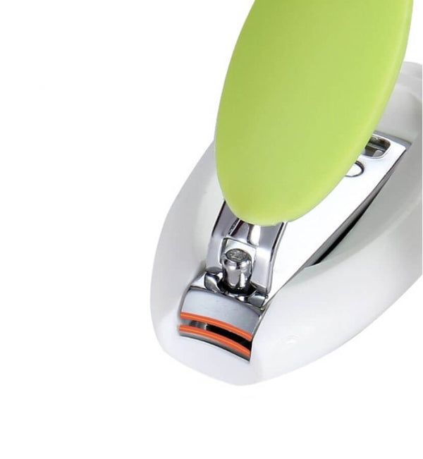 Luqu Egg-Shaped Baby Nail Clipper, Green, Stainless Steel
