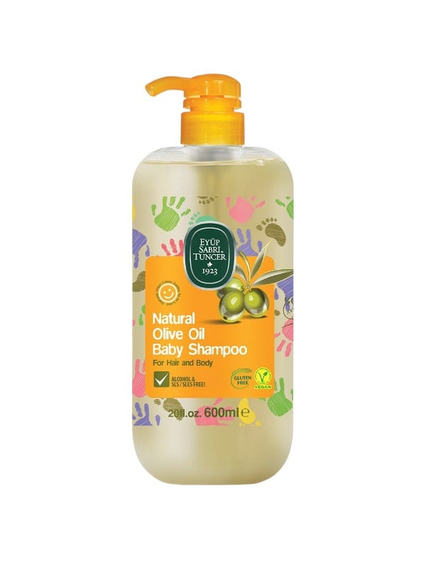 Eyup Sabri Tuncer Baby Shampoo Natural Olive Oil Tear-Free Formula 600 ml