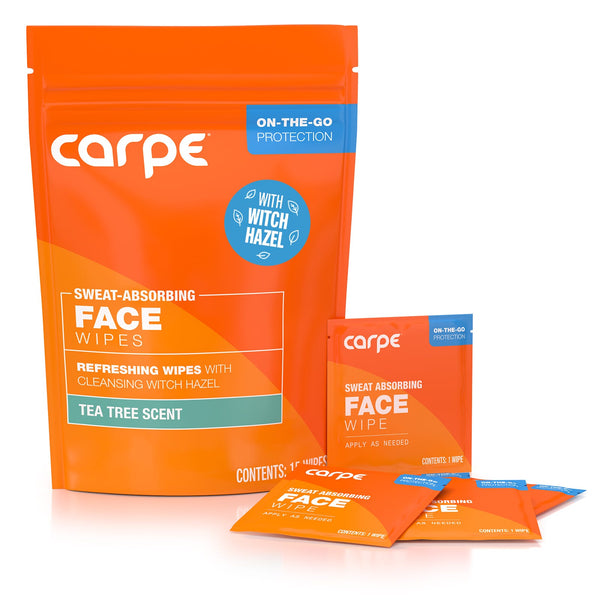 Carpe On The Go Face Wipes Tea Tree Individually Packaged 15 Wipes