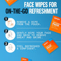 Carpe On The Go Face Wipes Tea Tree Individually Packaged 15 Wipes