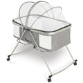 Teknum 3-in-1 Baby Cot Cradle Rocker Bassinet with Mosquito Net Dark Grey