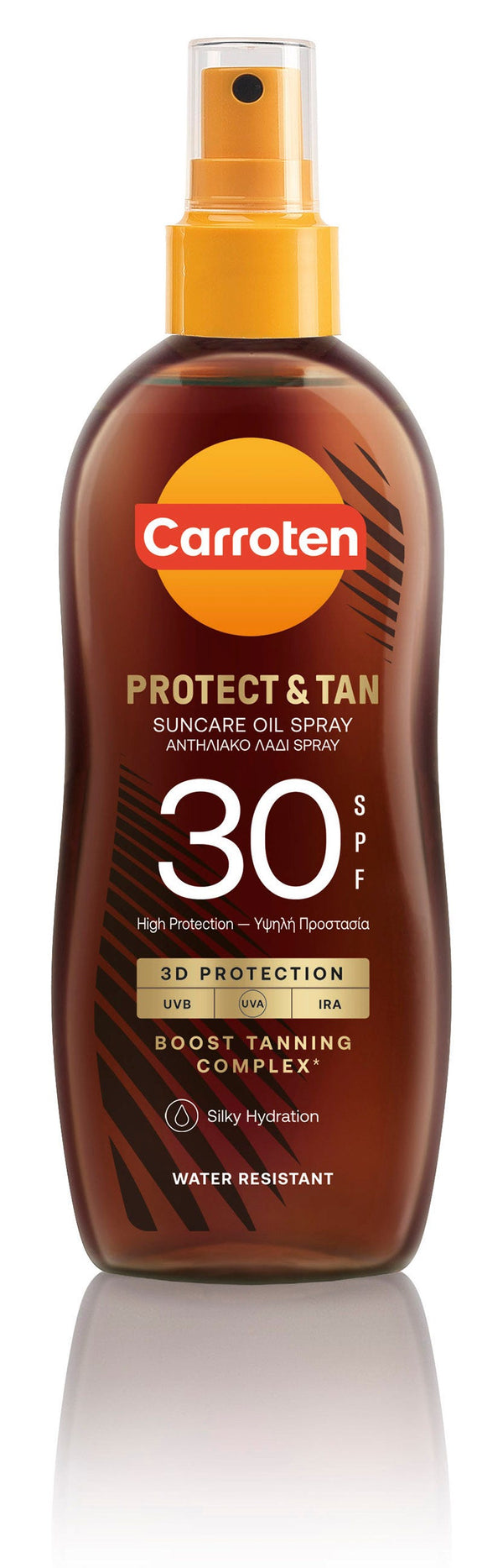 Carroten Protect & Tan Body Tanning Oil Spray SPF30 Carrot & Coconut Oil 150ml