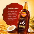 Carroten Intense Tan Oil Spray SPF6 Coconut Fragrance 200 ml