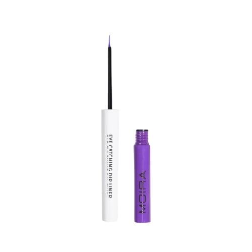 Moira Waterproof Liquid Eyeliner Precise Flexible Brush Tip Purple 05