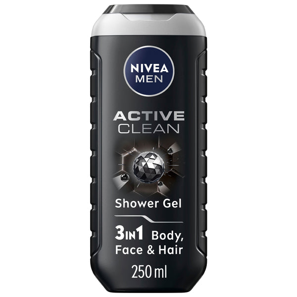 NIVEA Active Clean Charcoal Men's Body Wash