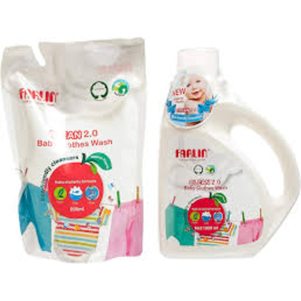 Farlin Baby Clothes Wash Combo Set Mild Formula 1000 ml + 800 ml Refill