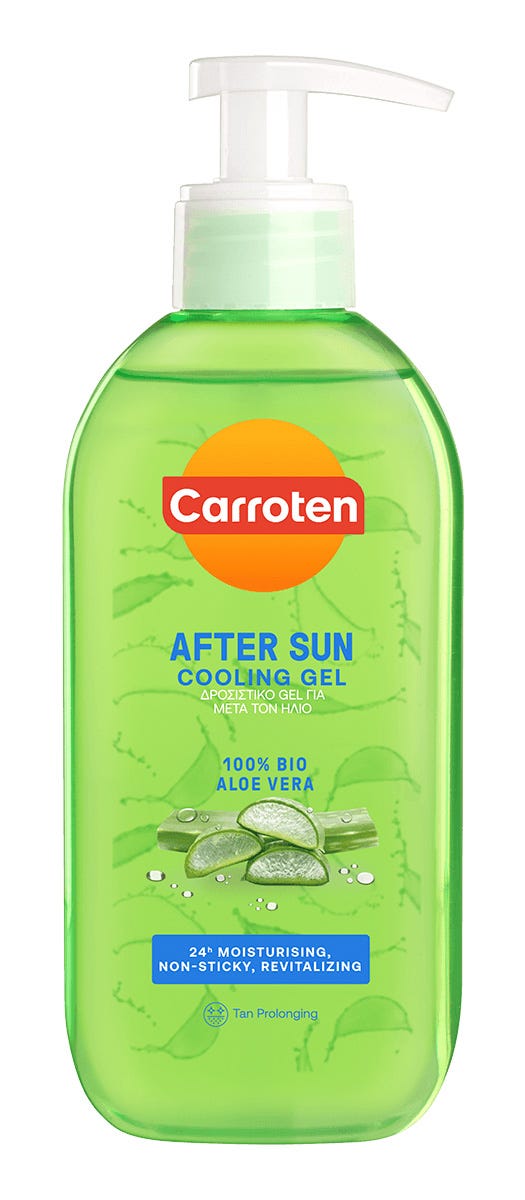 Carroten After Sun Cooling Gel Aloe Vera Panthenol Non-Sticky Formula 200 ml
