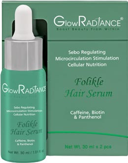 Glowradiance Folikle Hair Serum Trichogenic Complex Scalp Care 2 x 30 ml