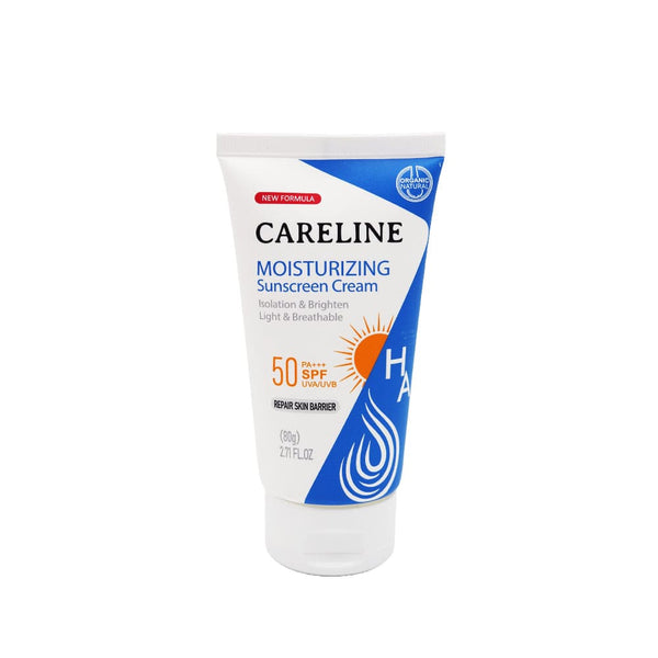 Careline Moisturising Sunscreen Cream SPF 50 UVA UVB Protection 80 g