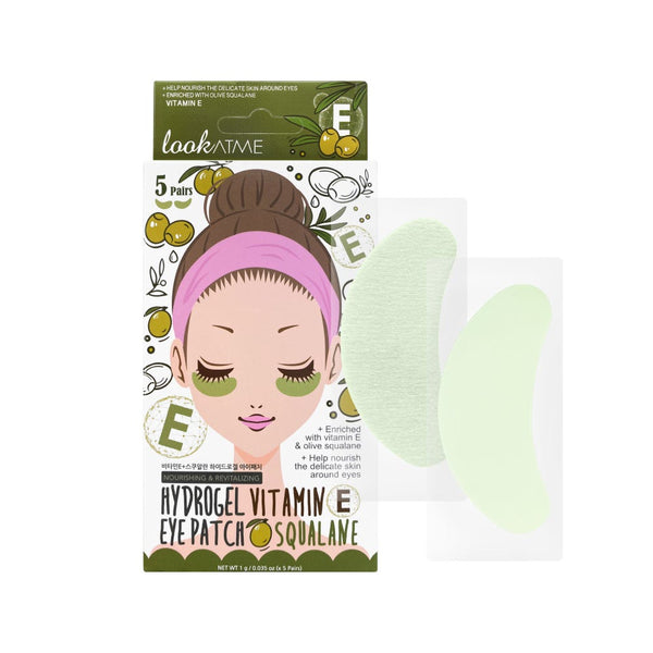 Look At Me Hydro-Gel Eye Patches Vitamin E & Squalane, 5 Pairs