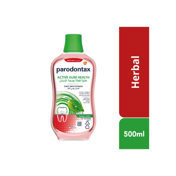Parodontax Daily Herbal Mouthwash Alcohol-Free Fresh Breath 500 ml