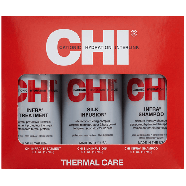 CHI Infra Thermal Care Kit Shampoo Conditioner Serum for Damaged Hair