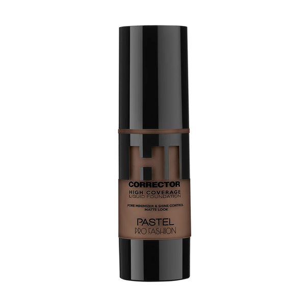 Pastel Hi Corrector High Coverage Matte Foundation, Hydrating, Shade 414 Espresso