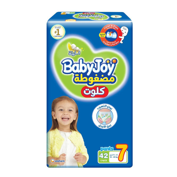Baby Joy Pants Size 7 Giant Pack 42 Diapers Leak Protection