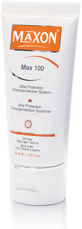 Maxon Max 100 Tinted Light Cream SPF 50+ UVA/UVB Protection 50 ml