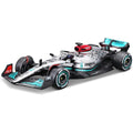 Bburago Mercedes-AMG Petronas F1 Team W13 2022 Die-Cast Model Car, 1:43 Scale, 24 Pieces