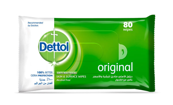 Dettol Original Big Wipes Large Size 80 Count