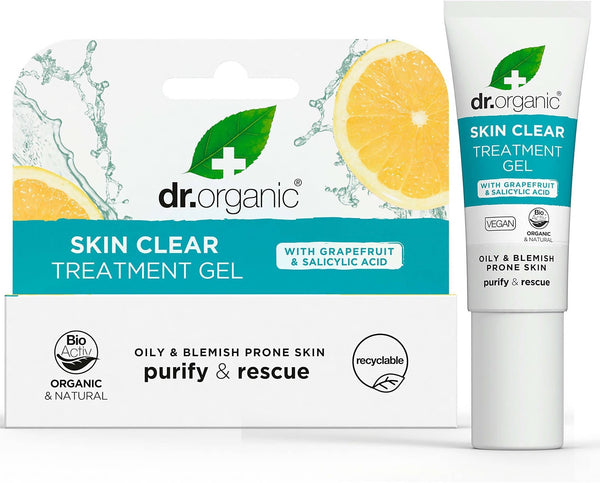 Dr Organic Skin Clear 5 in 1 Treatment Gel Blemish-Clearing Care 10ml