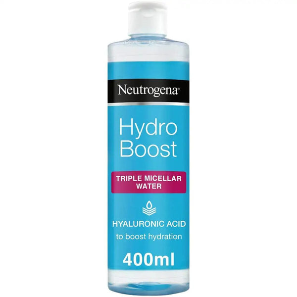 Neutrogena Hydro Boost Triple Micellar Water Face & Eye Cleanser Hyaluronic Acid 400 ml