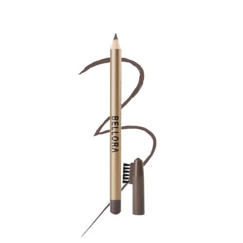 Bellora Eyebrow Pencil 301 Brownish Gray with Built-In Brush