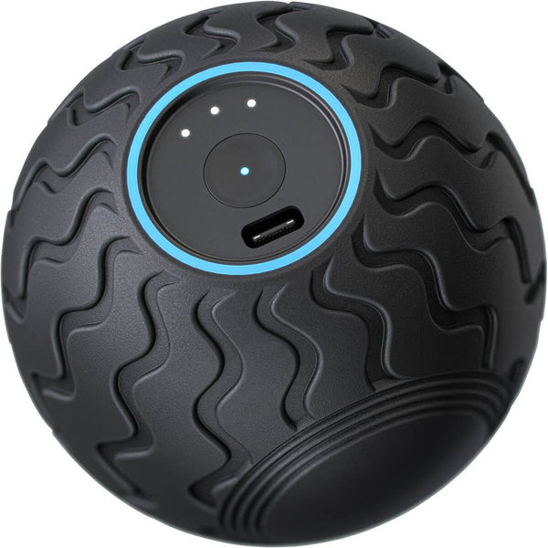 Therabody Wave Solo Black Portable Vibrating Massage Roller, Bluetooth, USB-C
