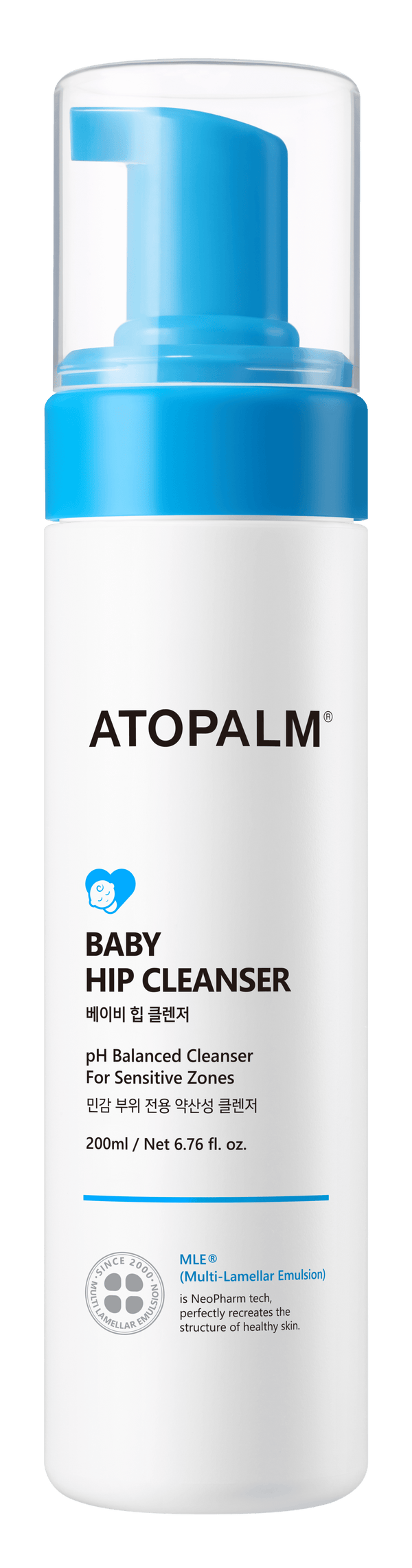 ATOPALM Baby Hip Cleanser Foam Mildly Acidic pH Amino Acids 200ml