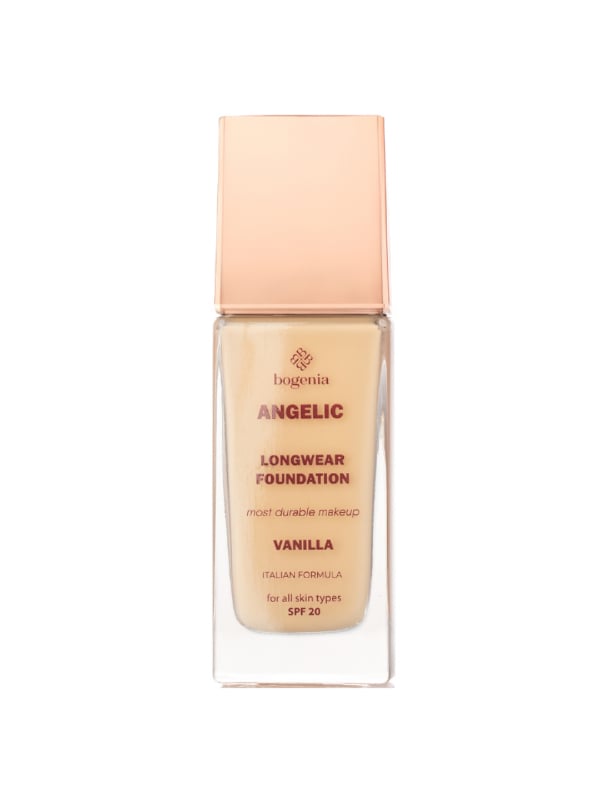 Bogenia Angelique Long Wear Foundation Liquid Full Coverage SPF 20 Vanilla BG605.005 30ml