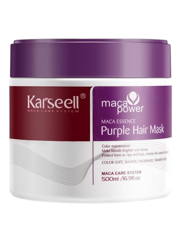 Karseell Maca Essence Purple Hair Mask for Coloured Hair, 500ml