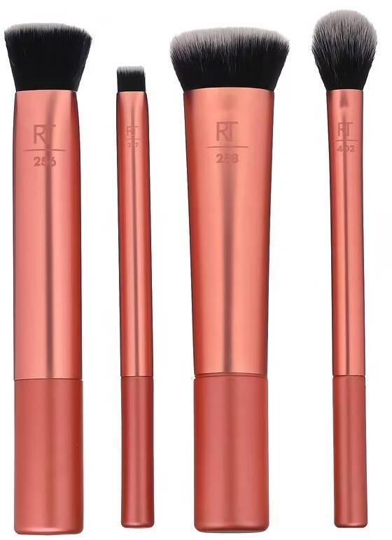 Real Techniques Face Base Makeup Brush Kit, 4-Piece Set for Foundation, Concealer, Contour and Powder
