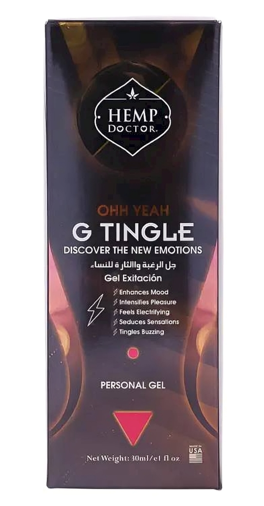 Hemp Doctor G Tingle Gel Intimate Care Formula Hemp Extract 30 ml