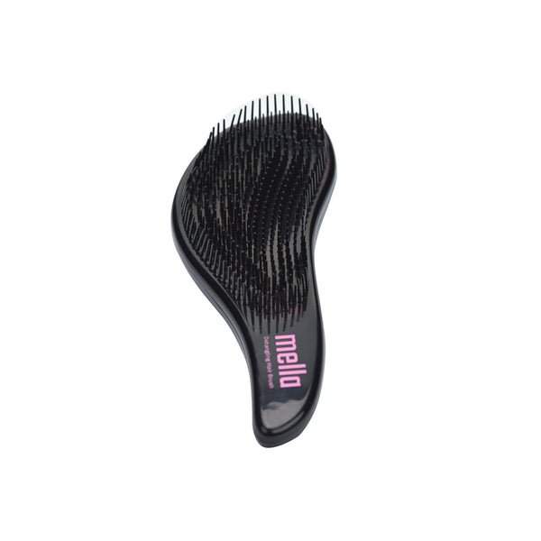 Mella Detangling Hair Brush, Black, For Wet or Dry Hair