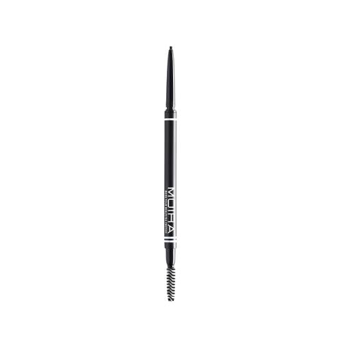 Moira Eyebrow Pencil Fine Tip with Spoolie, Black 106