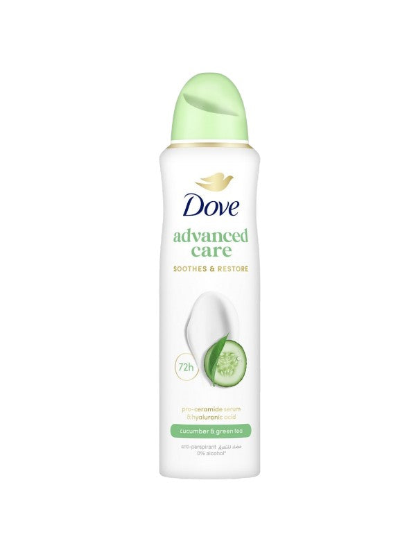 Dove Cucumber & Green Tea Antiperspirant Deodorant Spray, 48-Hour, 150 ml